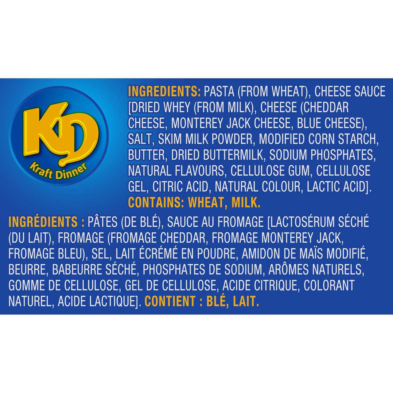 Kraft Dinner, Three Cheese, Macaroni & Cheese, 200g/7.1oz.,(Pack of 24) {Imported from Canada}